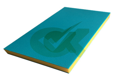 <h3>uv stabilized green on yellow two lor hdpe sheet for swing base</h3>

